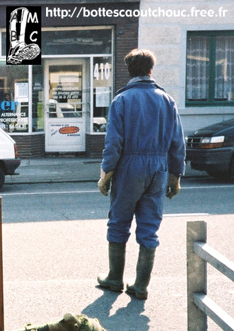 Blue overalls
