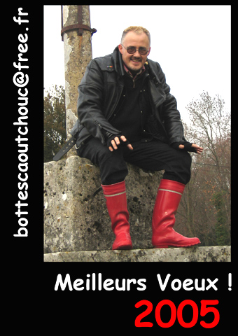 PASCAL WEARING NOKIA BOOTS, 2005.