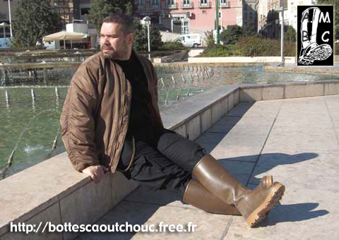 Wearing St Hubert gumboots  in Lisboa.