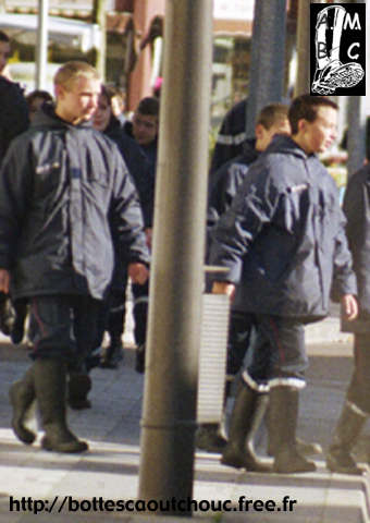 Young French Firefighters in Troyes, Champagne.