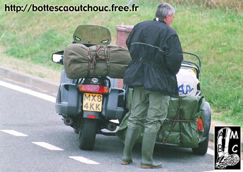 Dutch side-car in Auvergne, 1999.