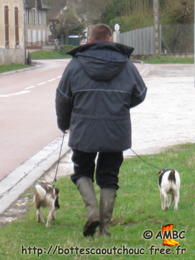 Wearing Aigle boots,Héricy, France, 2010.