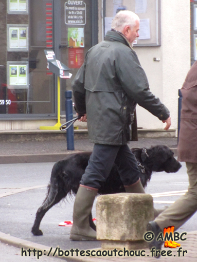 Wearing Aigle boots, in Dammarie les Lys, France, Dec. 2010.