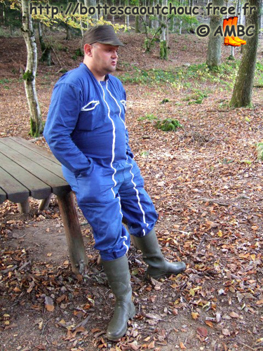 Philippe, overalls & Benylsport wellies, 2006. Gummistiefel, bottes caoutchouc.