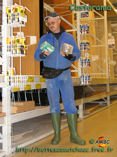 Pascal in a Diy shop, France, 2007.