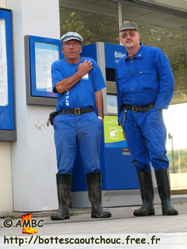 Christian & Pascal at the station, France, 2007.