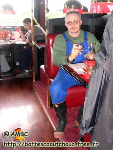 At the restaurant, France, 2007.