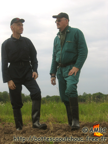 Roger & Pascal wearing Bata boots.
