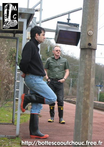 On the platform, José & Pascal