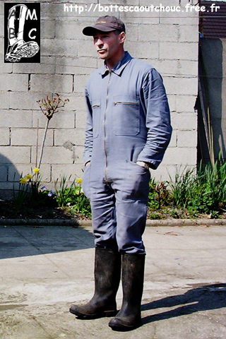 Fabrice wearing Baudou gumboots, France.
