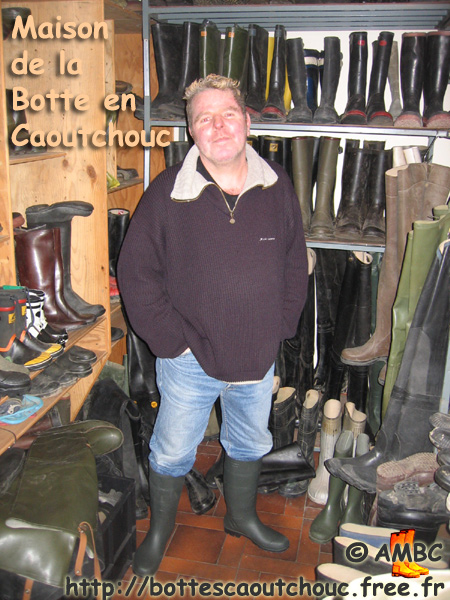 Philippe, wearing green PVC boots, 2006. 