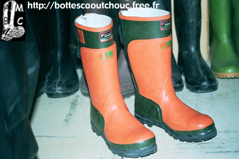Orange Forester boots.