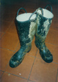 Muddy boots