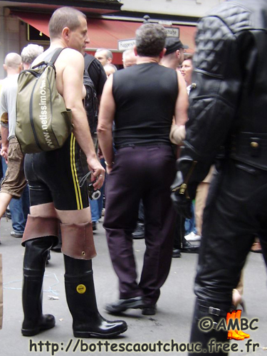 Wearing Bekina waders, Berlin, 2008.