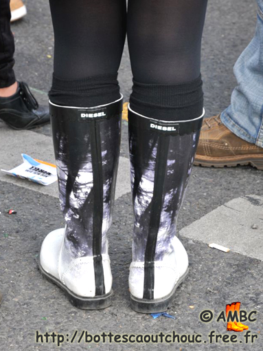 Diesel Gummistiefel in Berlin, Juni 2010.