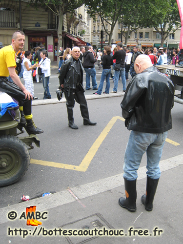 Bootmen in the Parisian Gay Parade, June 2007.
