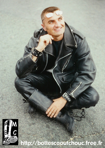 Marc, leather and Baudou rubber boots