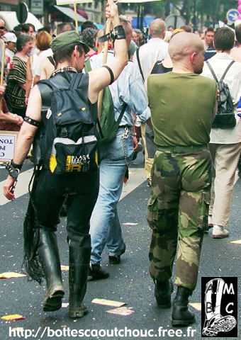 Wearing Baudou boots in the Parade