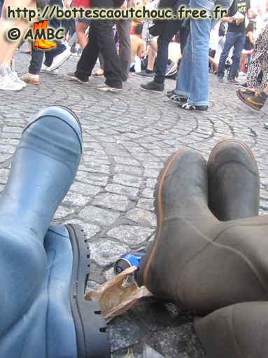 Wearing Le Chameau waders; Gummistiefel, rubber boots, galochas, botas de goma, stivali de gomma, cizme, gummistövlar, 30 June 2012.