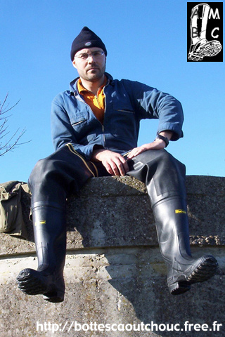 Gregory in Lacrosse hip boots; 2008.