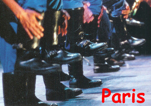 Gumboots Dance, Paris, 2003. Gummistiefel Zulu Dance.