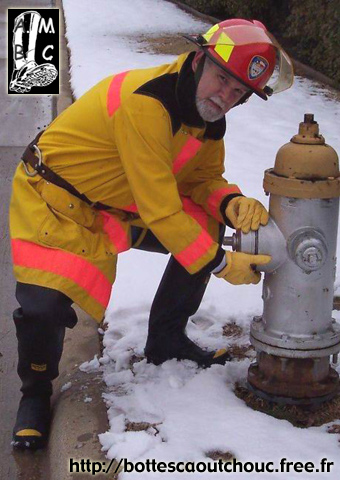 Firefighter gear, Rubber hipboots, 2004.