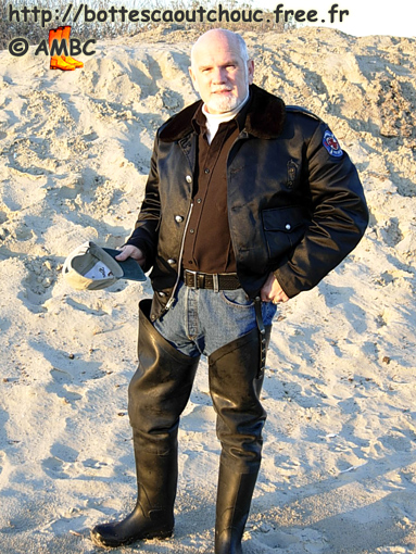 Wearing Blackstyle Rubber hipboots, 2009.