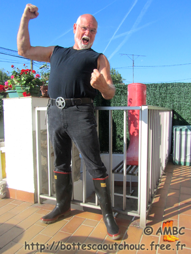 Jim at the House of the Rubber Boot, France, 2011.