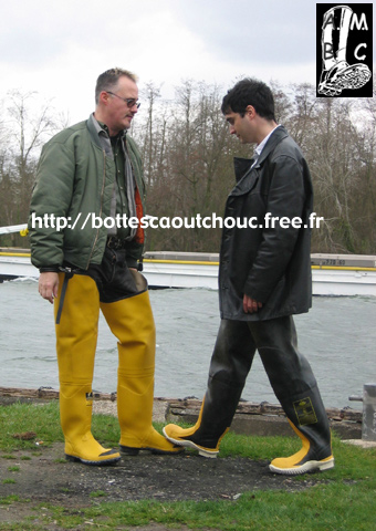 Pascal & José in waders.