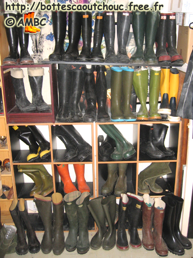 Some nice wellies in Pascal's flat. Before The House of the Rubber Boot, France, 2005.
