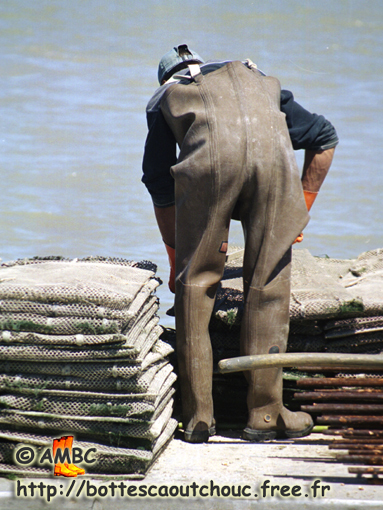 Old Le Chameau chest waders, 2001.