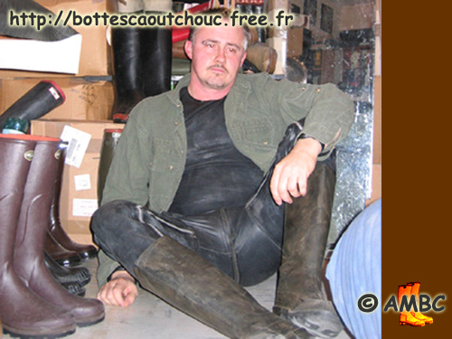 At the House of the Rubber Boot. 