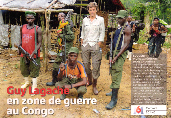 Guy Lagache, French reporter in Congo, 2010.