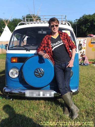 Alex Krapanos (Franz Ferdinand), Glastonbury 2010.