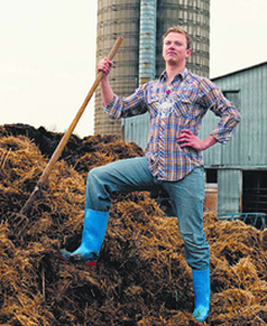 Trevor Boris in a "queer" movie, 2007. Wellies.