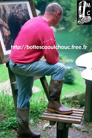 Jean-Pierre's Anjou rubber boots.