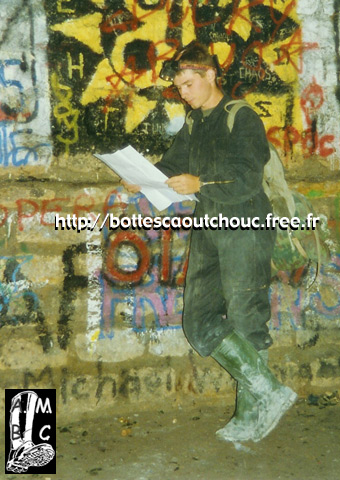Laurent in Parisian Catacombes.