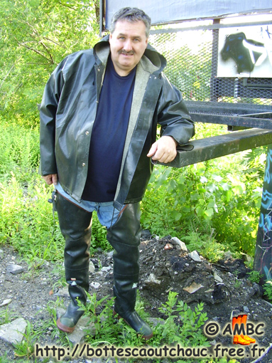 Richard, wearing Canadian waders, 2008.