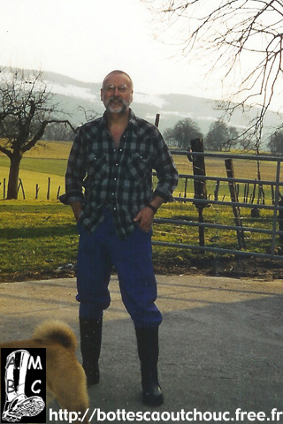 Peter & his dog in Switzerland.