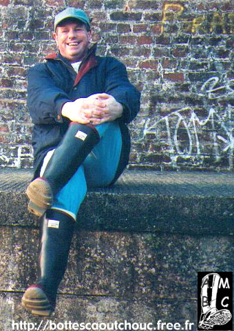 Bill Solent in USA. Gummistiefel, bottes caoutchouc, rubber boots.