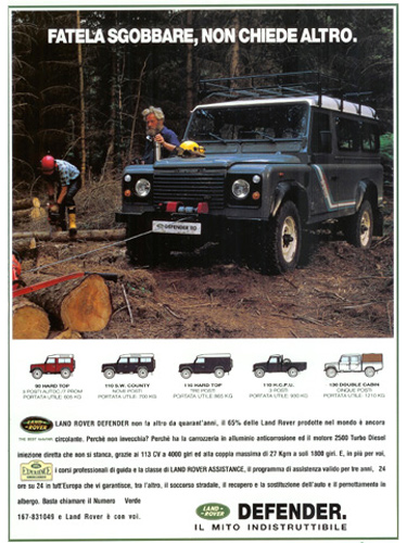 LAND-ROVER, ITALIA, 2000s.