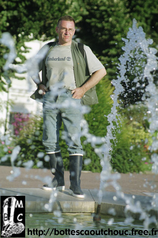 Roger in wellies in Rochefort.