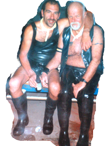 Wearing rubber gear in Eindhoven, NL. Rubber laarzen.