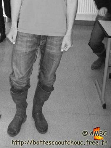 Wearing my wellies at school...Between shame and pride.