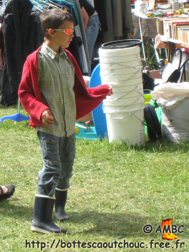 Kids star in blue wellies, 2010. 