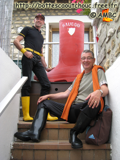 In front of Baudou Gummistiefel, bottes caoutchouc, rubberlaarzen, gumboots, 2007.