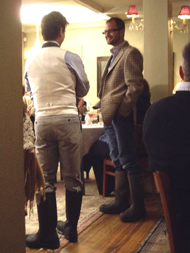Josh & Brent at a party near New York. Gummistiefel, galochas, rubber laarzen, gumboots, bottes caoutchouc.