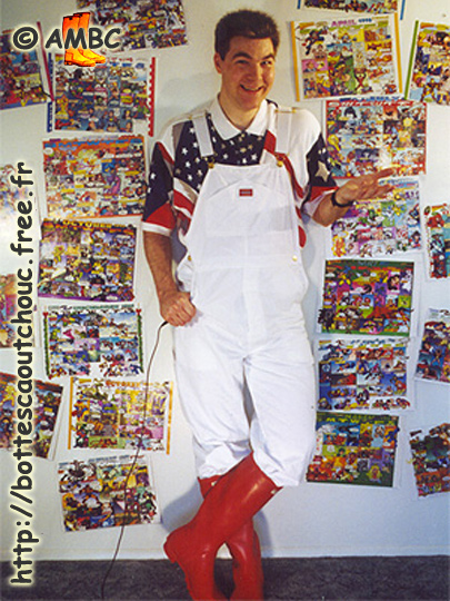 Brian and his cartoons.