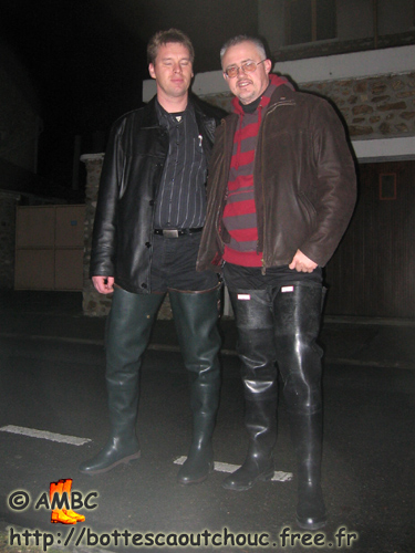 With Pascal in waders, Le Mée sur Seine.
