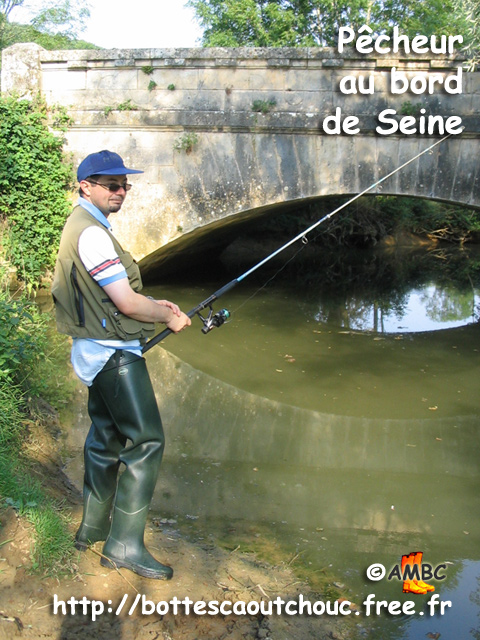 Fabrice wearing Le Chameau waders. 2005